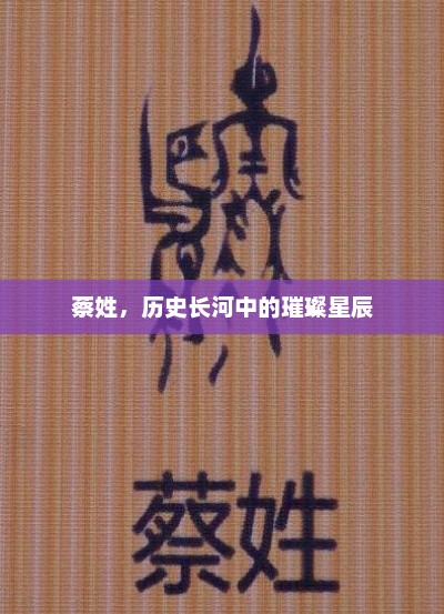 蔡姓，历史长河中的璀璨星辰，蔡姓，历史长河中的辉煌星辰