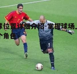 足球位置详细介绍-掌握球场上的每个角色